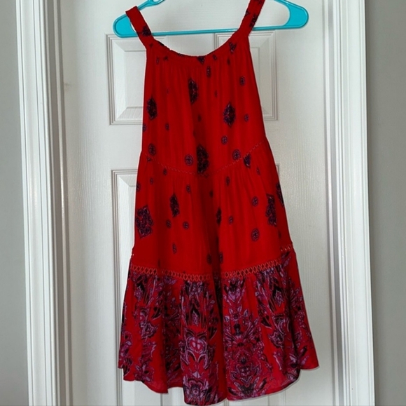 Free People Red Boho Dress. Like New! - Picture 3 of 12